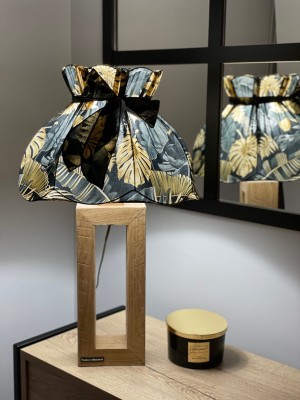 Lampka Handmade drewno lite 62 cm