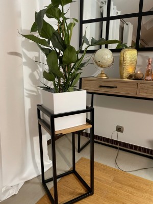 Kwietnik Loft  dwustronny Dąb Lity