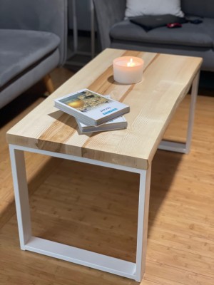 Stolik loft Lite drewno jesion 100 x 50 x 45