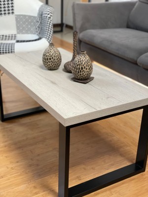 Stolik Loft Halifax Biały  97 x 50 x 44