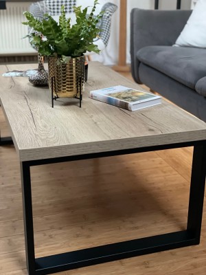 Stolik kawowy Loft Halifax Naturalny 120 x 60 x 50