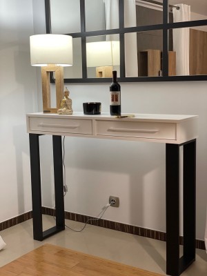 Konsola Loft White 120 x 30 x 94
