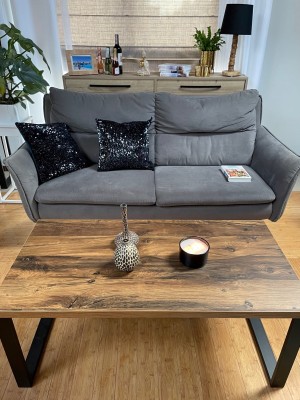 Stolik Loft Hunton Black 120 x 60 x 49