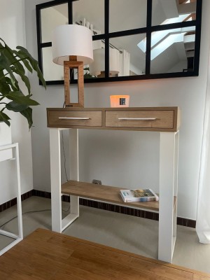 Konsola Lof Hamilton z półką 100 x 30 x 94