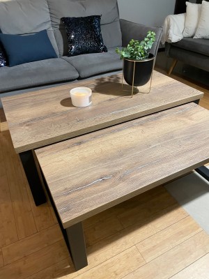 Stolik 2w1 Loft  Halifax Tabak Cynowany
