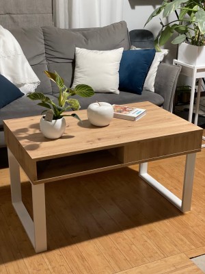 Stolik Loft z półką Artisan 100 x 50 x 50
