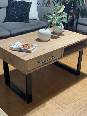 Stolik Loft z szufladą Artisan 100 x 50 x 50