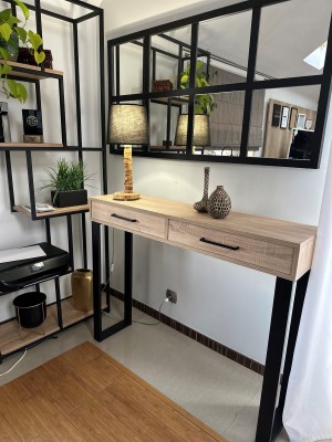 Konsola z półką Dąb Sonoma 100x30x94